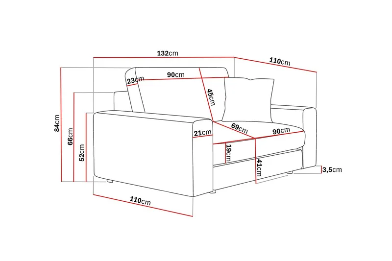 Adelsö by Gynning Dyp Lenestol i stoff - Grön - Møbler - Stoler - Lenestoler