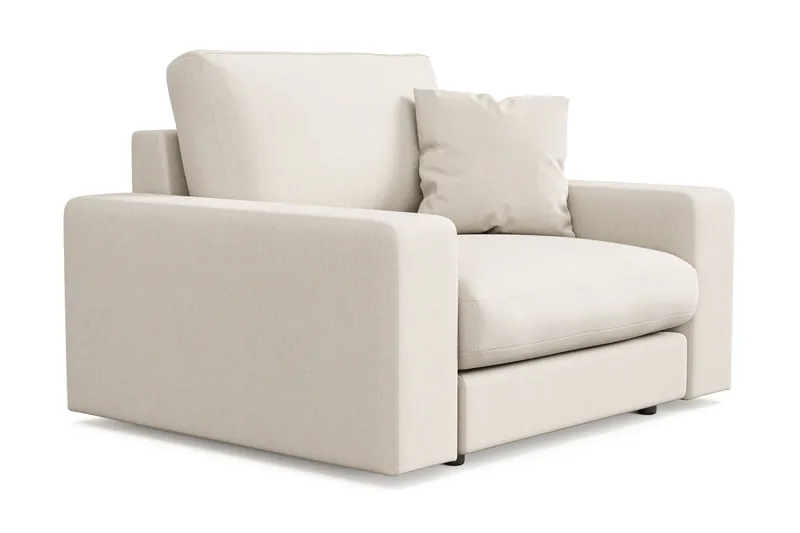 Adelsö by Gynning Dyp Lenestol i stoff - Lys beige - Møbler - Stoler - Lenestoler