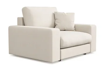 Adelsö by Gynning Dyp Lenestol i stoff - Lys beige - Møbler - Stoler - Lenestoler