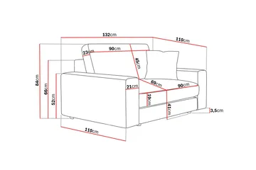 Adelsö by Gynning Dyp Lenestol i stoff - Lys beige - Møbler - Stoler - Lenestoler