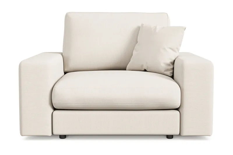 Adelsö by Gynning Dyp Lenestol i stoff - Lys beige - Møbler - Stoler - Lenestoler