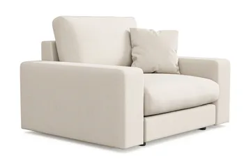 Adelsö by Gynning Dyp Lenestol i stoff - Lys beige - Møbler - Stoler - Lenestoler