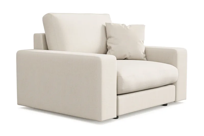 Adelsö by Gynning Dyp Lenestol i stoff - Lys beige - Møbler - Stoler - Lenestoler