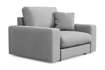 Adelsö by Gynning Dyp Lenestol i stoff - Lysegrå - Møbler - Stoler - Lenestoler