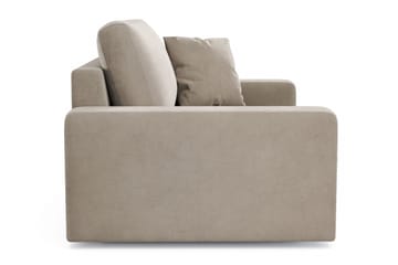 Adelsö by Gynning Stor Dyp Lenestol i fløyel - Beige - Møbler - Stoler - Lenestoler