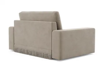 Adelsö by Gynning Stor Dyp Lenestol i fløyel - Beige - Møbler - Stoler - Lenestoler