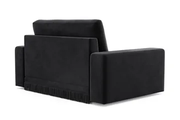 Adelsö by Gynning Stor Dyp Lenestol i fløyel - Svart - Møbler - Stoler - Lenestoler