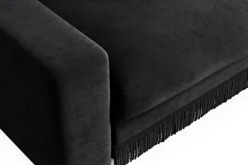 Adelsö by Gynning Stor Dyp Lenestol i fløyel - Svart - Møbler - Stoler - Lenestoler