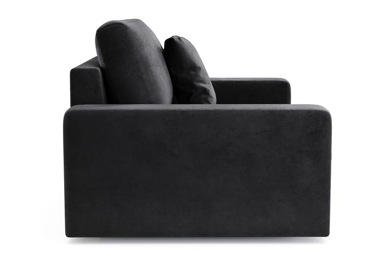 Adelsö by Gynning Stor Dyp Lenestol i fløyel - Svart - Møbler - Stoler - Lenestoler