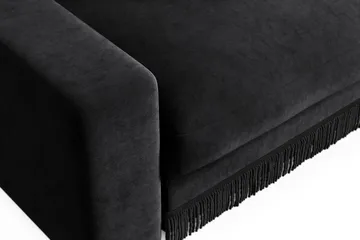 Adelsö by Gynning Stor Dyp Lenestol i fløyel - Svart - Møbler - Stoler - Lenestoler