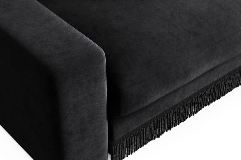 Adelsö by Gynning Stor Dyp Lenestol i fløyel - Svart - Møbler - Stoler - Lenestoler