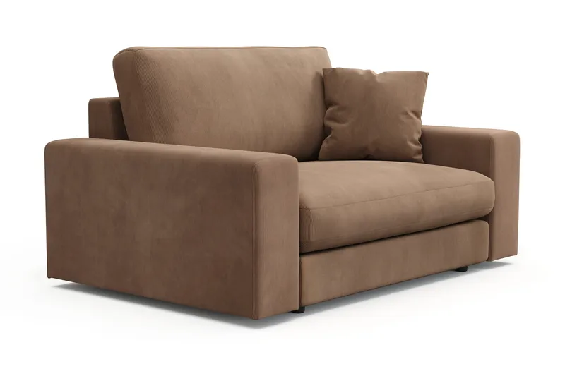 Adelsö by Gynning Stor Dyp Lenestol i Manchester - Brun - Møbler - Stoler - Lenestoler