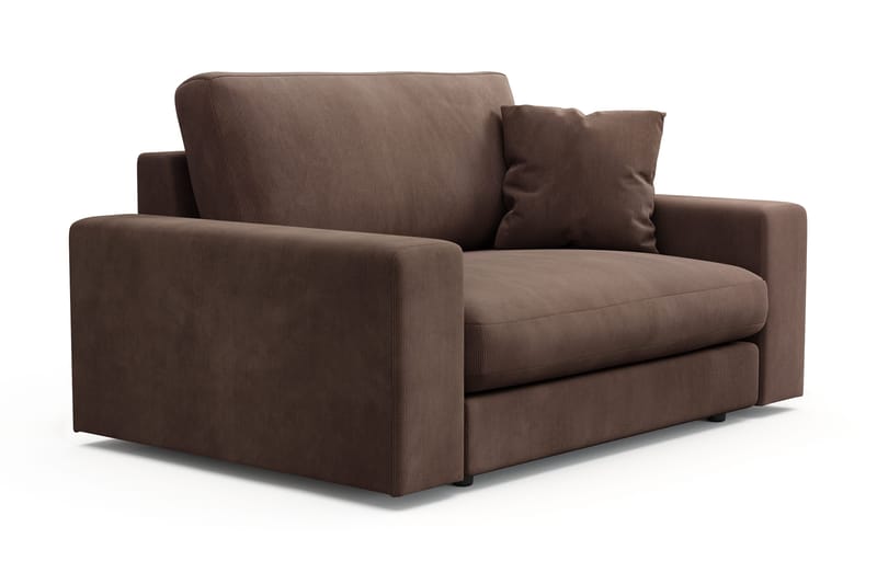 Adelsö by Gynning Stor Dyp Lenestol i Manchester - Brun - Møbler - Stoler - Lenestoler