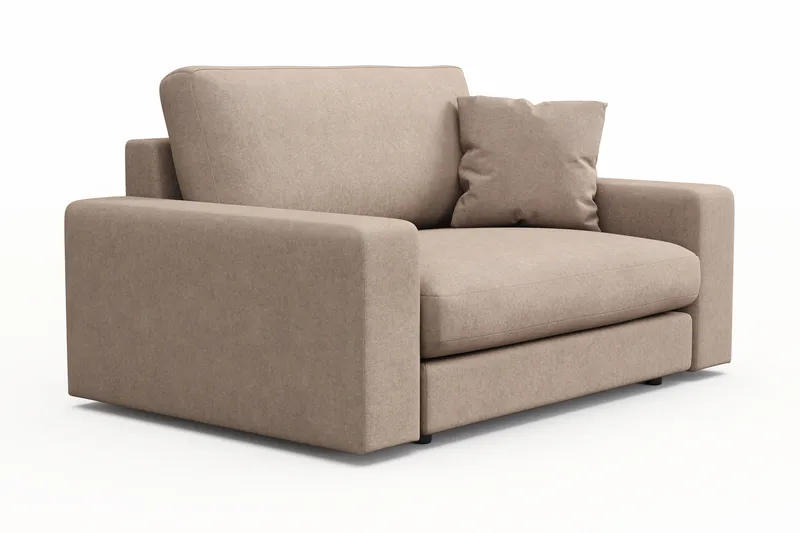 Adelsö by Gynning Stor Dyp Lenestol i stoff - Beige - Møbler - Stoler - Lenestoler