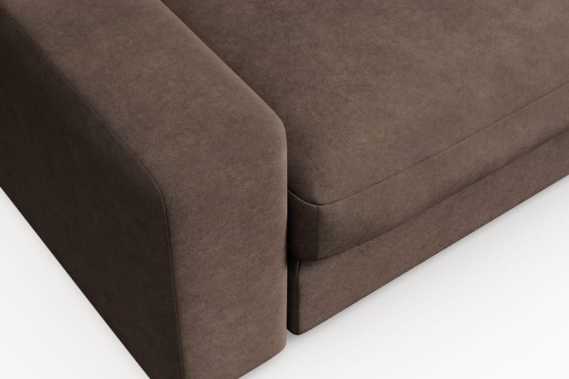 Adelsö by Gynning Stor Dyp Lenestol i stoff - Brun - Møbler - Stoler - Lenestoler