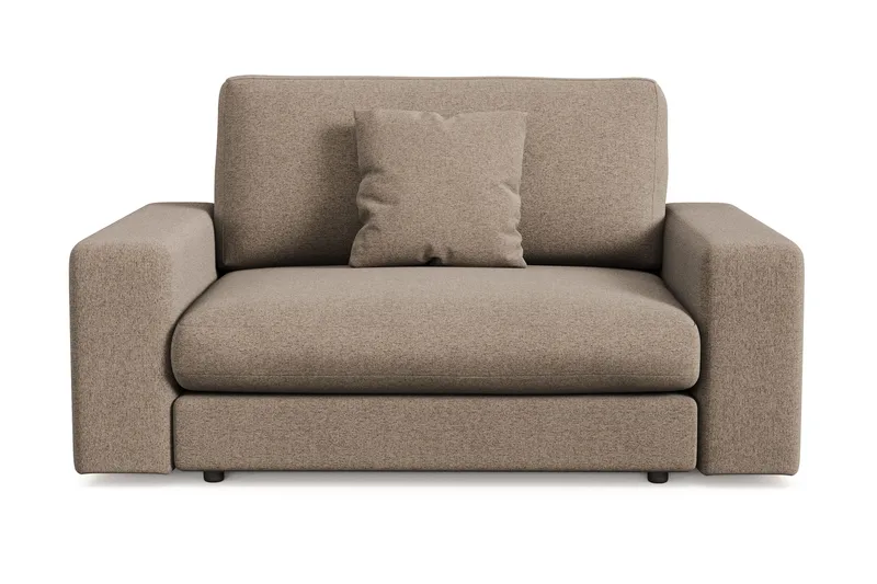 Adelsö by Gynning Stor Dyp Lenestol i stoff - Brun - Møbler - Stoler - Lenestoler