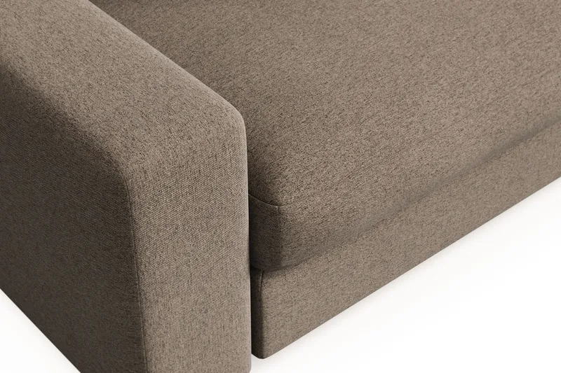 Adelsö by Gynning Stor Dyp Lenestol i stoff - Brun - Møbler - Stoler - Lenestoler