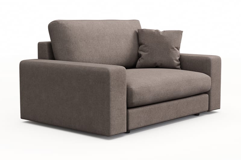 Adelsö by Gynning Stor Dyp Lenestol i stoff - Brun - Møbler - Stoler - Lenestoler