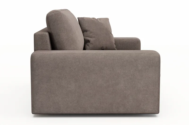 Adelsö by Gynning Stor Dyp Lenestol i stoff - Brun - Møbler - Stoler - Lenestoler