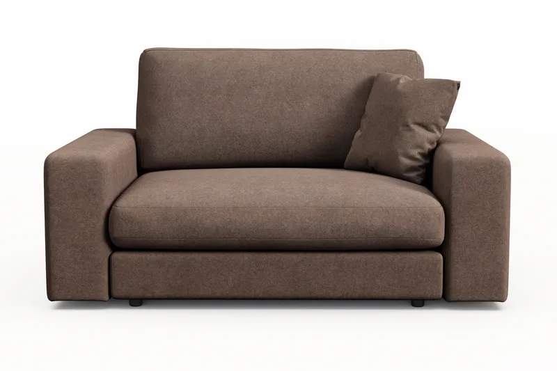 Adelsö by Gynning Stor Dyp Lenestol i stoff - Brun - Møbler - Stoler - Lenestoler