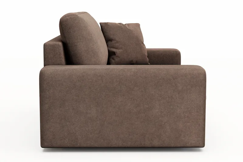 Adelsö by Gynning Stor Dyp Lenestol i stoff - Brun - Møbler - Stoler - Lenestoler