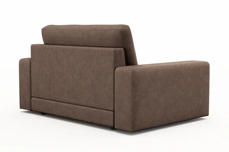 Adelsö by Gynning Stor Dyp Lenestol i stoff - Brun - Møbler - Stoler - Lenestoler