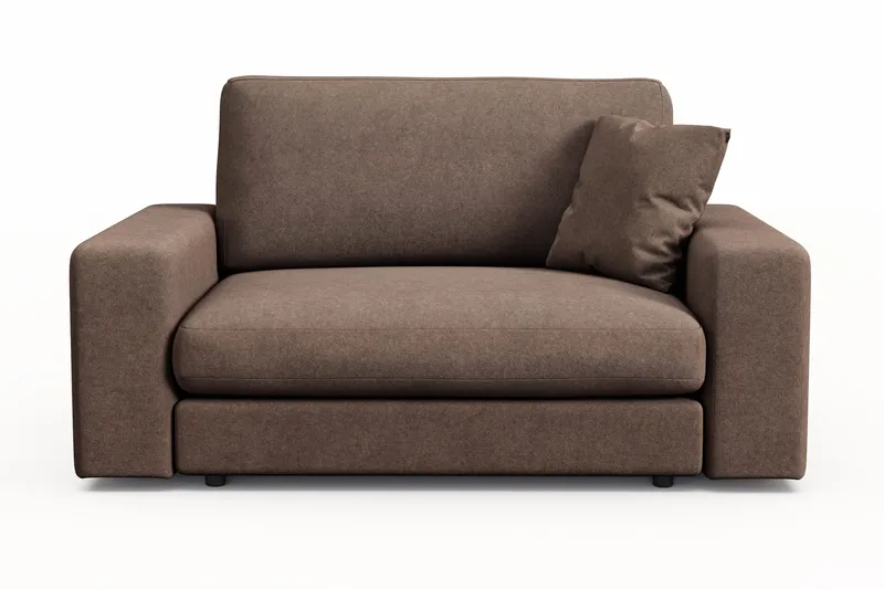 Adelsö by Gynning Stor Dyp Lenestol i stoff, Brun