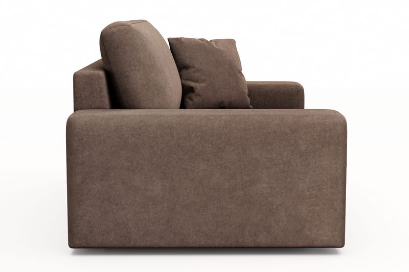 Adelsö by Gynning Stor Dyp Lenestol i stoff - Brun - Møbler - Stoler - Lenestoler