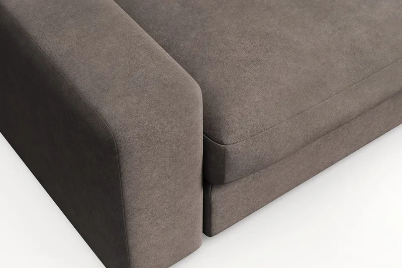 Adelsö by Gynning Stor Dyp Lenestol i stoff - Brun - Møbler - Stoler - Lenestoler