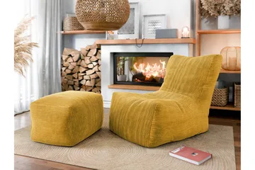 Afridi Lenestolgruppe - Gul - Møbler - Stoler - Lenestoler - Lenestol uten armlene