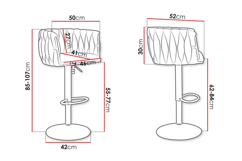 Aikka Barstol 107 cm - Beige - Møbler - Stoler - Barstol