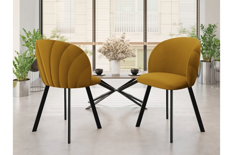 Akitomo Spisestol - Gul - Møbler - Stoler - Spisestuestoler & kjøkkenstoler