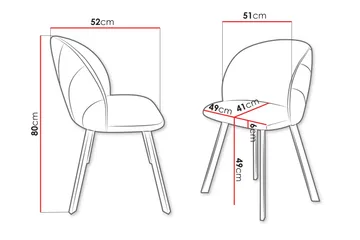 Akitomo Spisestol - Gul - Møbler - Stoler - Spisestuestoler & kjøkkenstoler