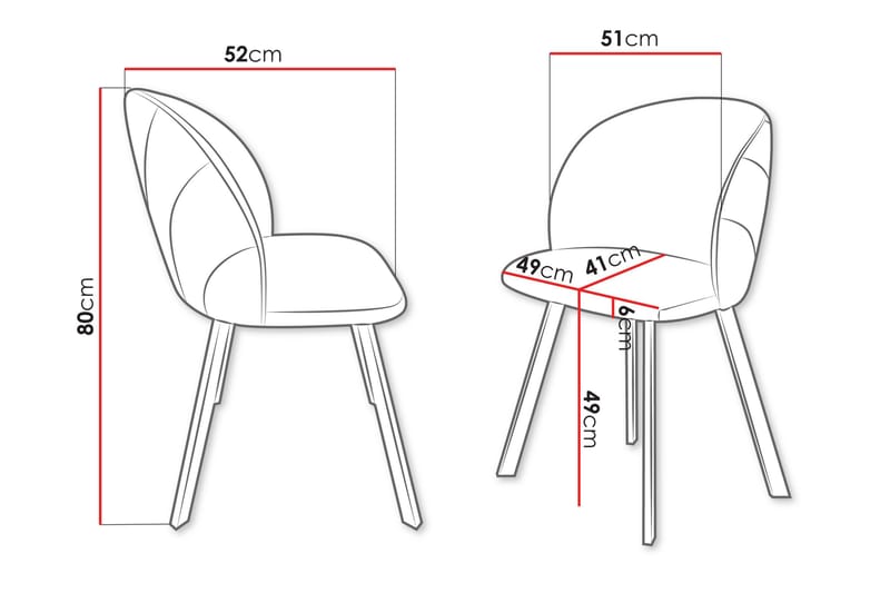 Akitomo Spisestol - Hvit - Møbler - Stoler - Spisestuestoler & kjøkkenstoler