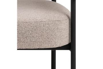 Ambiya Rund Lenestol i Bouclé - Beige - Møbler - Stoler - Lenestoler