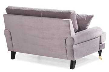 Andrew Loveseat Fløyel - Lilla/Messing - Møbler - Stoler - Lenestoler - Fløyelslenestol