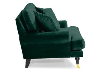 Andrew Loveseat Fløyel - Mørkegrønn/Messing - Møbler - Stoler - Lenestoler