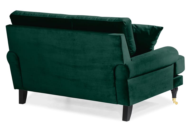Andrew Loveseat Fløyel - Mørkegrønn/Messing - Møbler - Stoler - Lenestoler