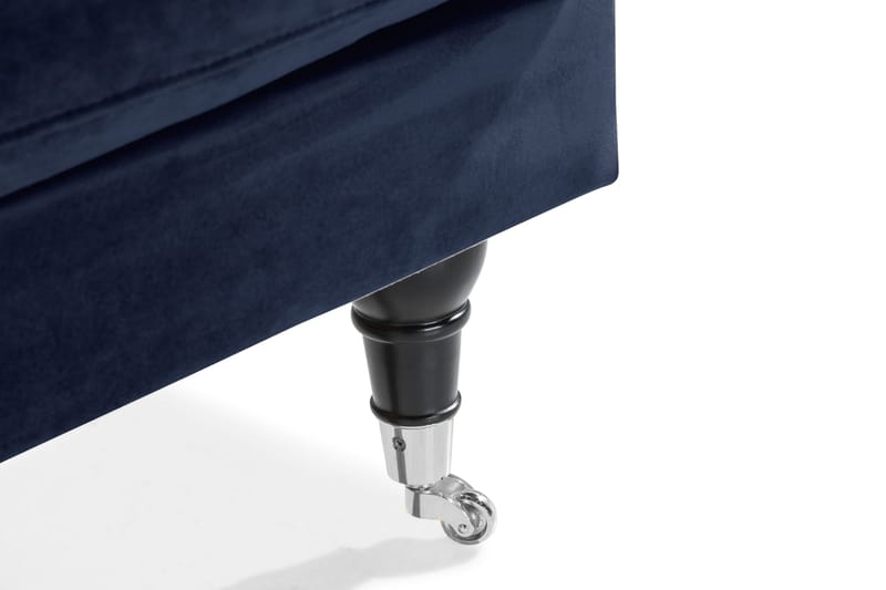 Andrew Loveseat Fløyel - Midnattsblå/Krom - Møbler - Stoler - Lenestoler