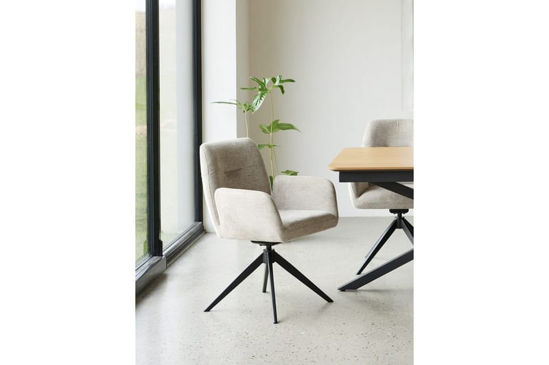 Annabela Lenestol - Beige - Møbler - Stoler - Spisestuestoler & kjøkkenstoler