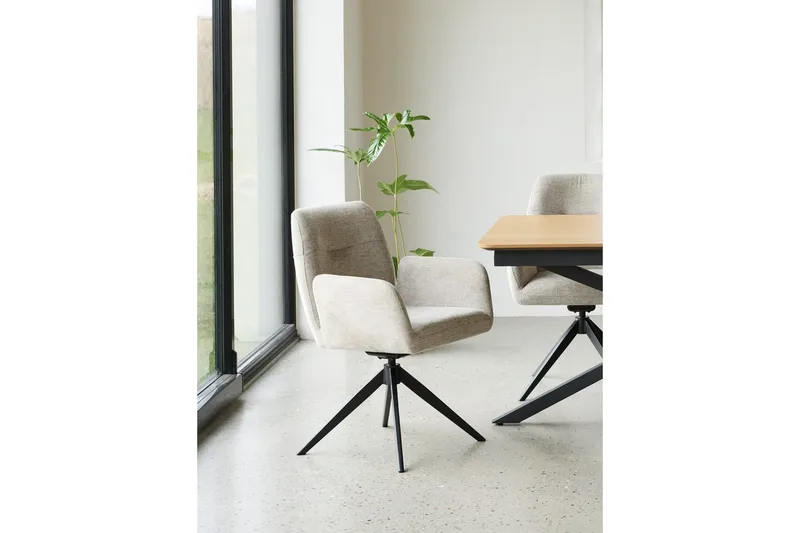 Annabela Lenestol - Beige - Møbler - Stoler - Spisestuestoler & kjøkkenstoler