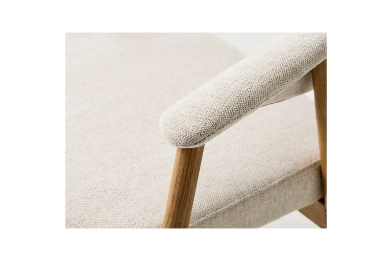 Ansari Lenestol - Beige - Møbler - Stoler - Spisestuestoler & kjøkkenstoler