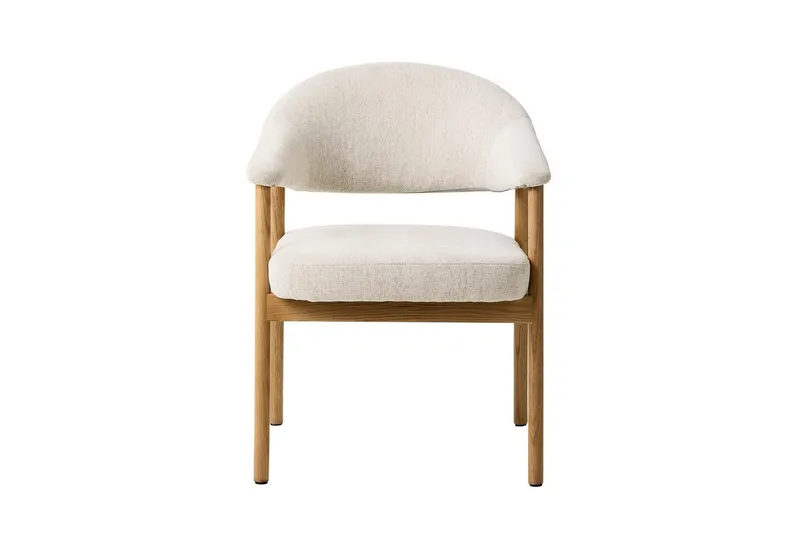 Ansari Lenestol - Beige - Møbler - Stoler - Spisestuestoler & kjøkkenstoler