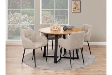 Armstol Weatherly - Beige - Møbler - Stoler - Spisestuestoler & kjøkkenstoler