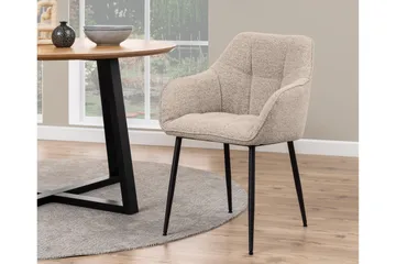 Armstol Weatherly - Beige - Møbler - Stoler - Spisestuestoler & kjøkkenstoler