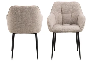 Armstol Weatherly - Beige - Møbler - Stoler - Spisestuestoler & kjøkkenstoler