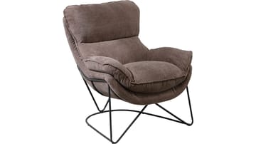 Artemis lenestol i stoff - Biscuit - Møbler - Stoler - Lenestoler