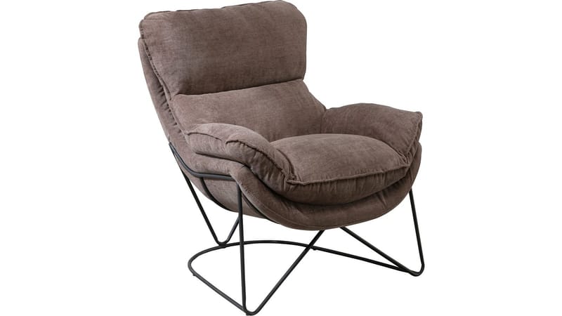 Artemis lenestol i stoff - Biscuit - Møbler - Stoler - Lenestoler