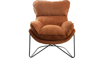 Artemis lenestol i stoff - oker - Møbler - Stoler - Lenestoler