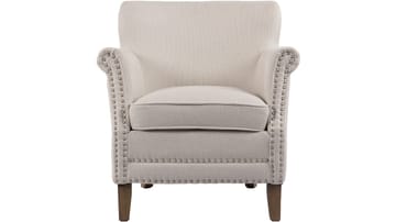 Asolo lenestol i stoff - Beige - Møbler - Stoler - Lenestoler